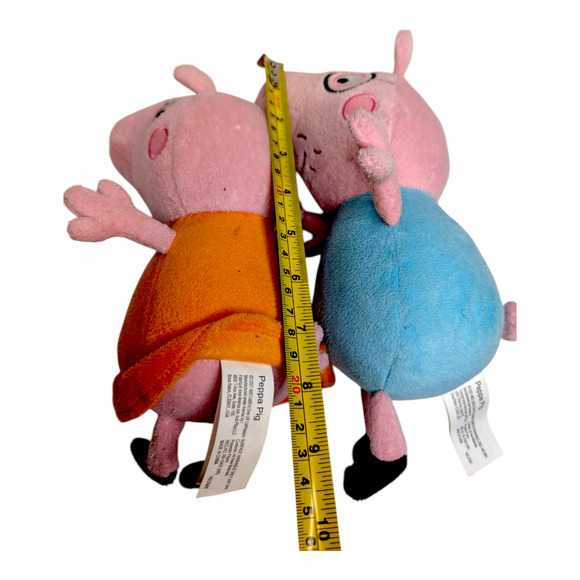 Peppa Pig Family Plush Stuffed Animal Set of 4 Mommy Daddy Peppa & George - Picture 8 of 8